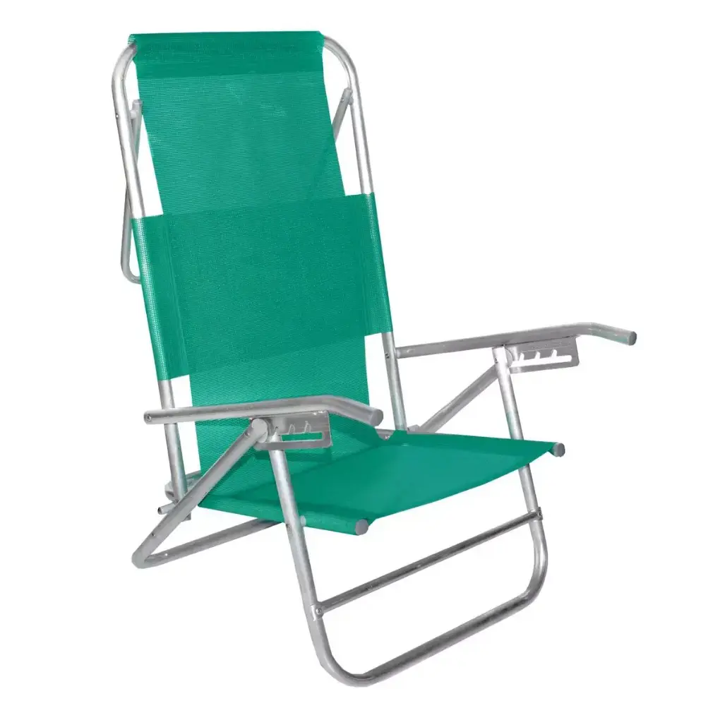 Sillon plegable aluminio Reposera 5 posicion baja mesh