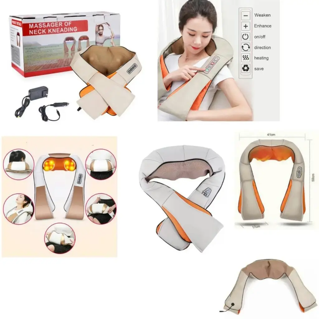 Masajeador corporal con echufe eléctrico y para auto