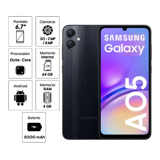 Celular Samsung A05 4/64GB
