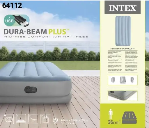 Colchon inflable Intex de 2 plazas