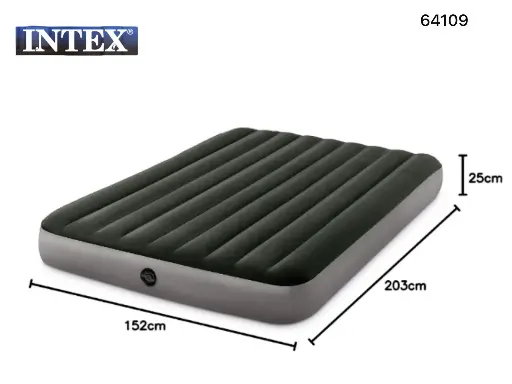 Colchón inflable de 2 plazas Intex. Medidas en la imagen 