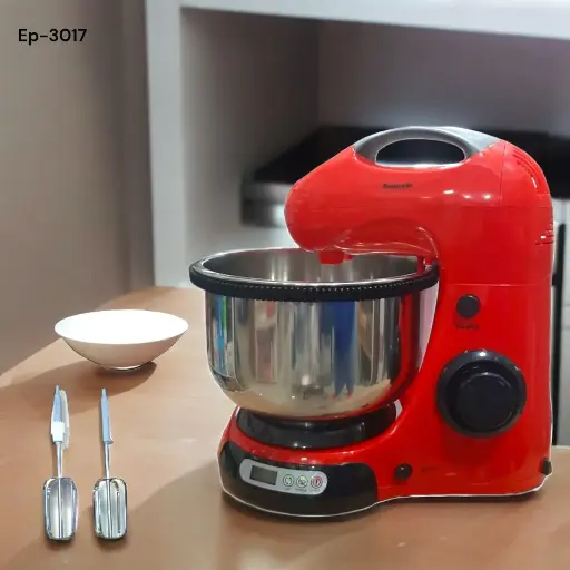 Batidora ECOPOWER 8 velocidades de acero inox. capacidad 4L con rotación 