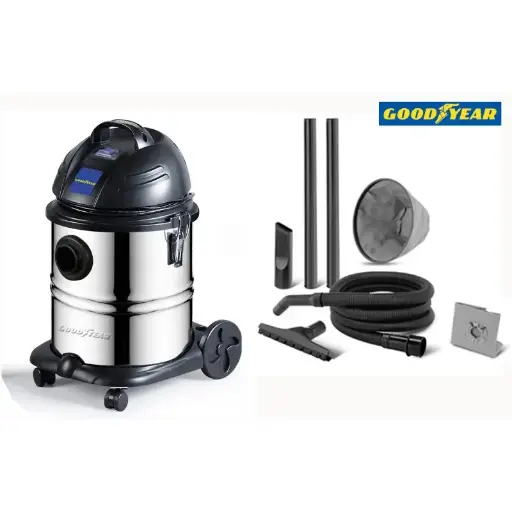 ASPIRADORA GOOD YEAR DE 30LTS CROMADA