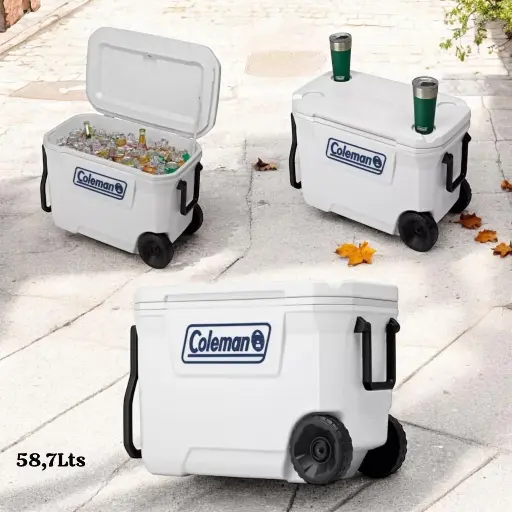 Conservadora Coleman Original  con rueditas  cap.58,7Lts