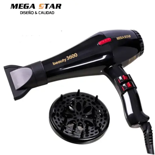 Secador de pelo Mega Star con difusor 3600watt